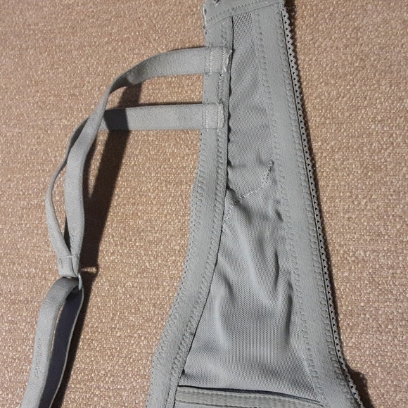 Aerie Floral Lace Bralette in Light Gray Size36D. - Picture 10 of 10